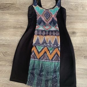 Material Girl Sequin Mini Dress